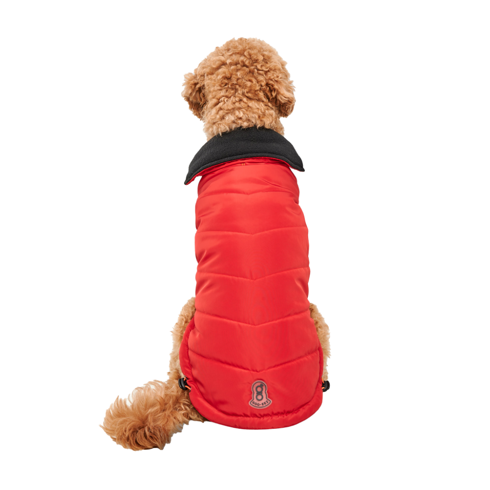 Goo-eez Mock Neck Signature Wrap Jacket XS Rood/Zwart