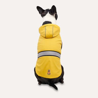 Goo-eez Reflective Hooded Raincoat XS Geel/Grijs