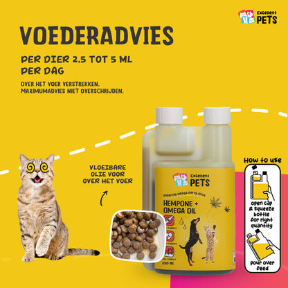 Excellent Pets HempOne + Omega Oil 250 ml