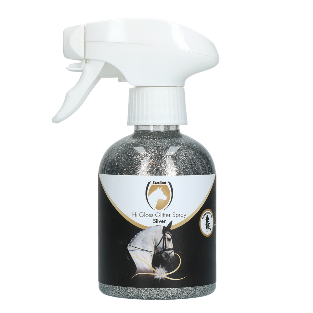 Excellent Horse Hi Gloss Glitter Spray Silver 250 ml