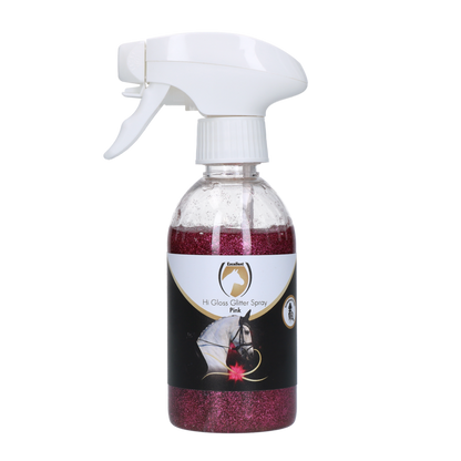 Excellent Horse Hi Gloss Glitter Spray Pink 250 ml