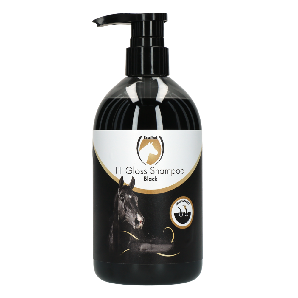 Excellent Horse Hi Gloss Shampoo Zwart 500 ml