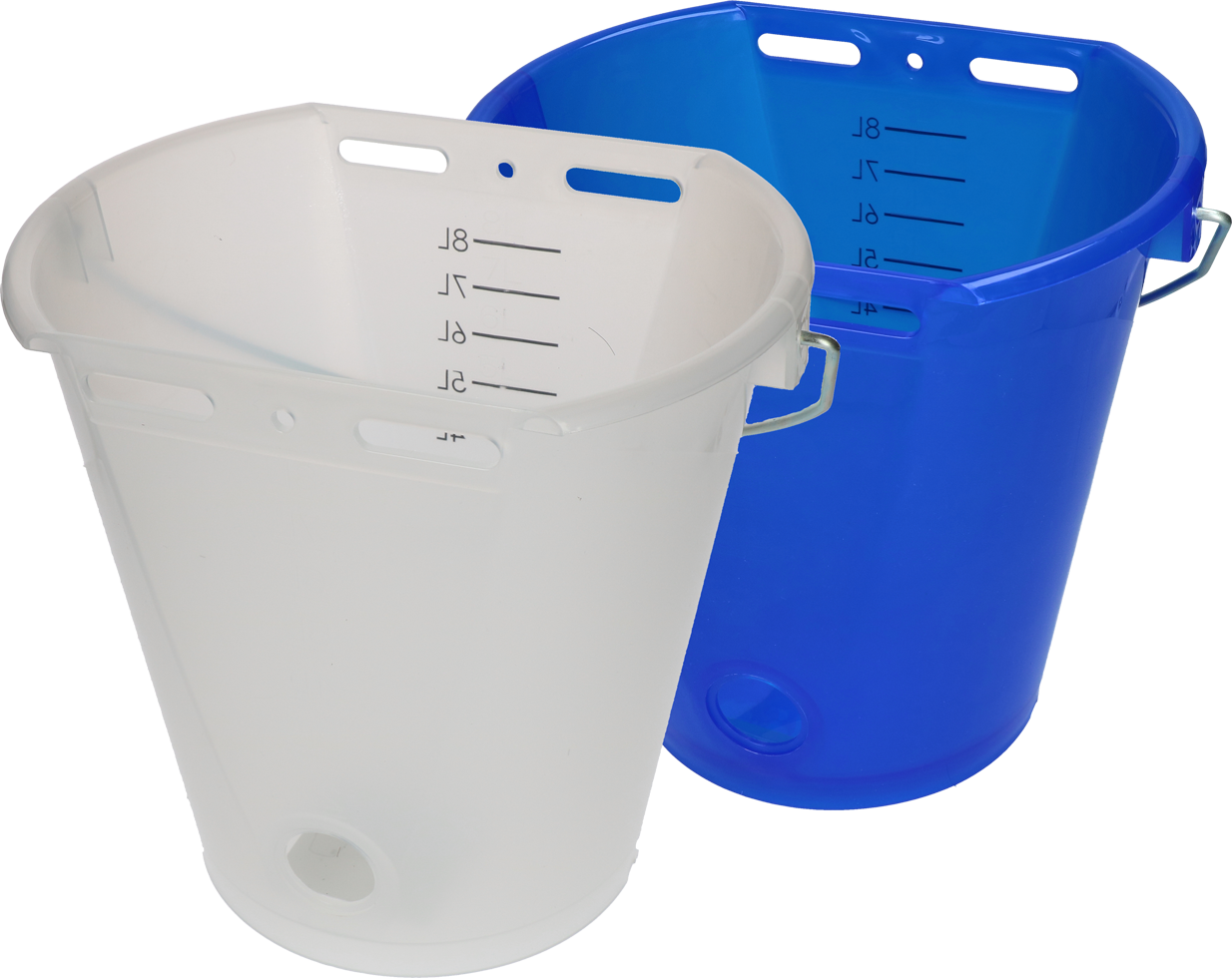 Kalveremmer wit transparant 2-zijdig plat Transparant wit