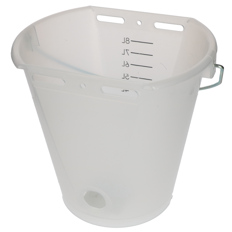 Kalveremmer wit transparant 2-zijdig plat Transparant wit