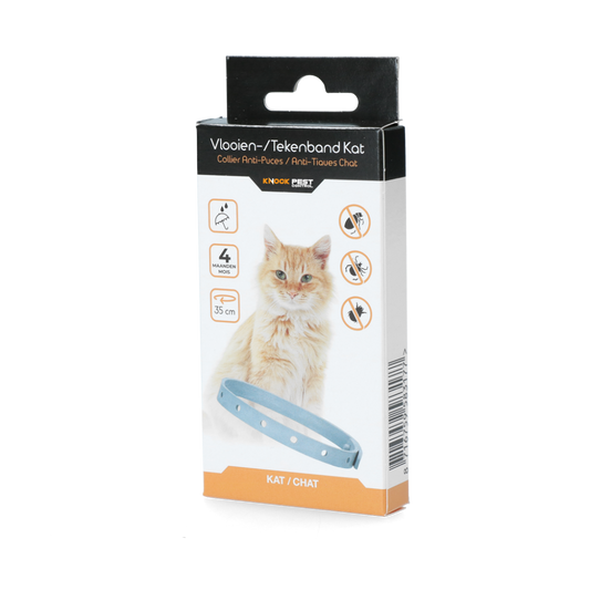 Knock Pest Vlooien/Tekenband Kat 33 cm NL/FR
