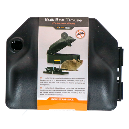 Knock Pest Voerdoos Muis incl. Sleutel + Muizenklem