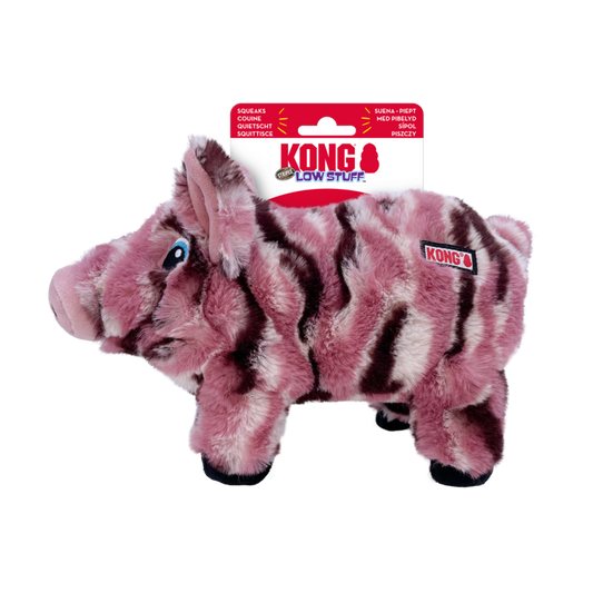KONG Low Stuff Stripes Pig Md