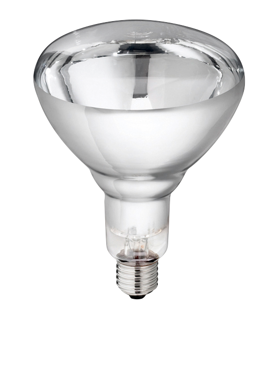 Hard Glas Lamp 250 W - Wit