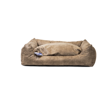 Let's Sleep Sweet Dreams Hondenmand Met Kussen L Taupe
