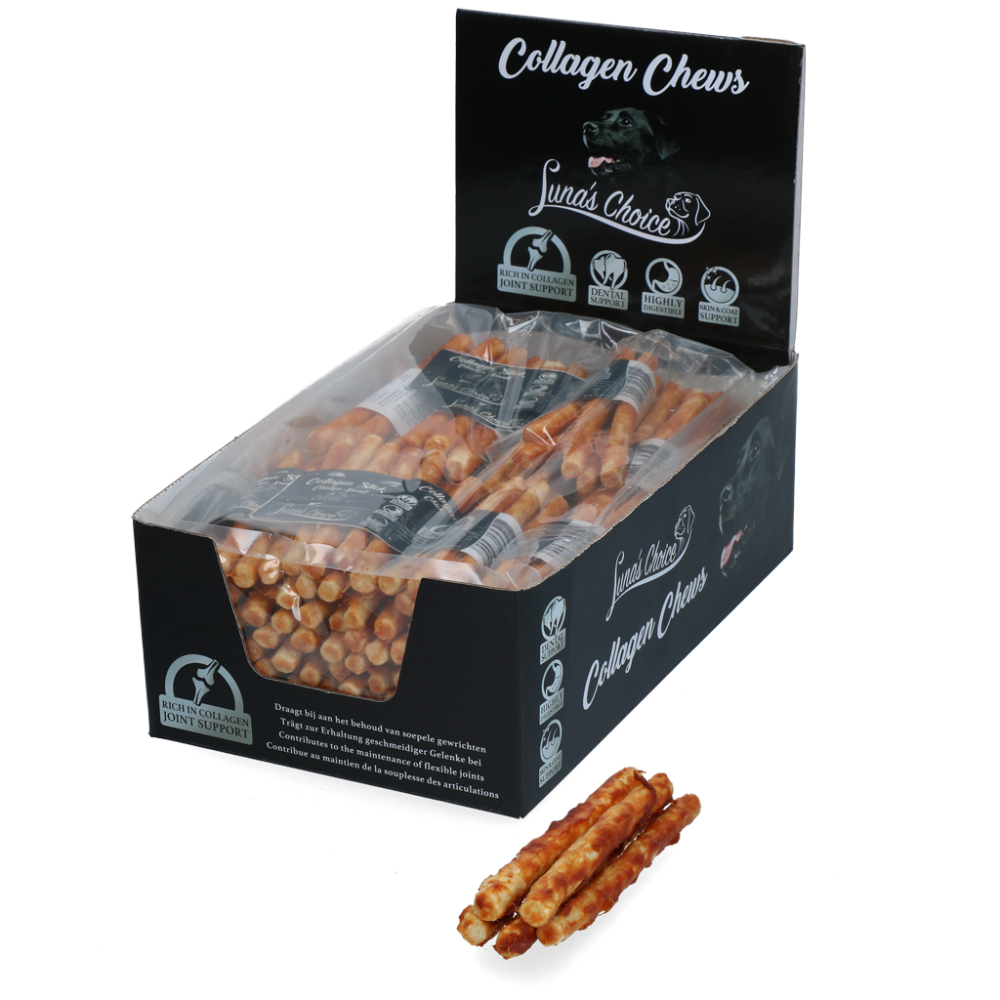 Luna's Choice Collagen Chews Stick Zalm S