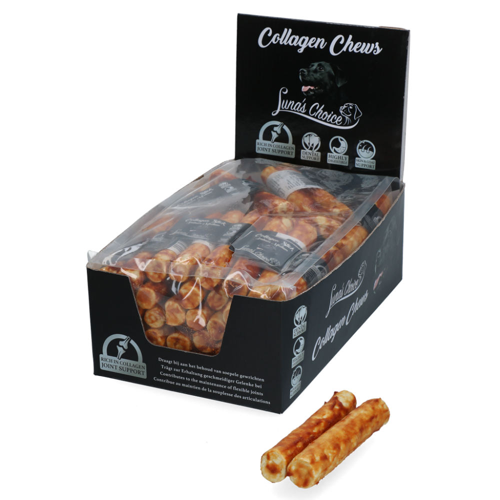 Luna's Choice Collagen Chews Stick Zalm M