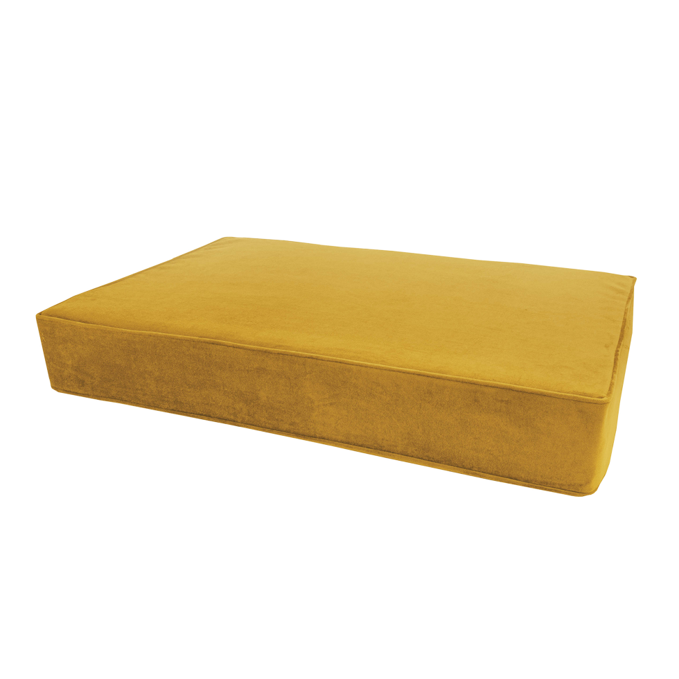 Madison Orthopedisch Kussen Velvet Geel S