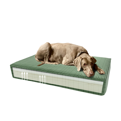 Madison Orthopedisch Kussen Velvet Groen S