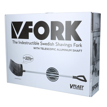 Mestvork met steel Zwart