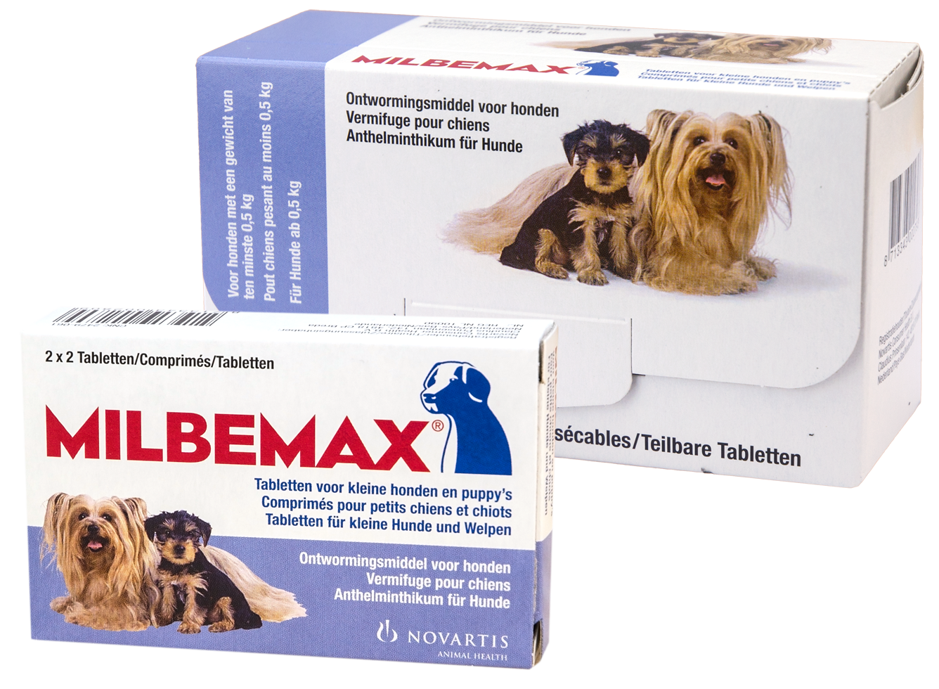 Milbemax Tabletten Puppy/Kleine hond <5kg 2 tabl.
