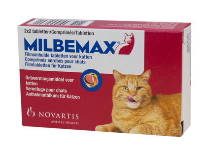 Milbemax Tabletten Kat Groot >2kg 4 tabl.