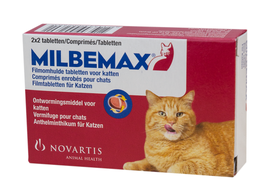 Milbemax Tabletten Kat Groot >2kg 4 tabl.