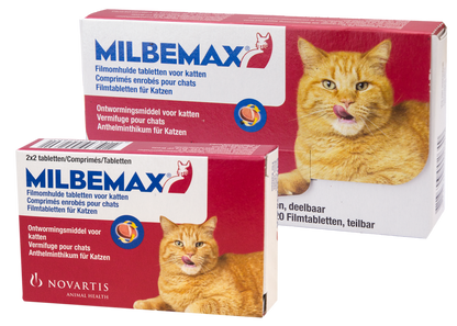 Milbemax Tabletten Kat Groot >2kg 4 tabl.