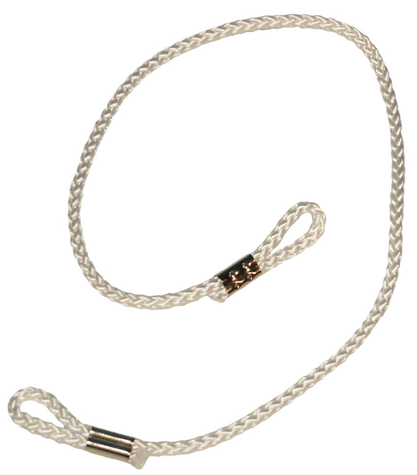 Nekkoord nylon met 2 oogjes