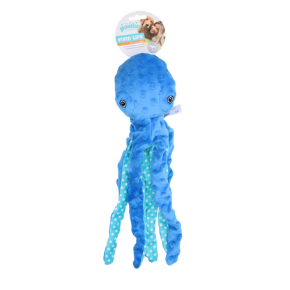 Pawise Multicolor Plush Octopus (3 colour assorted) S
