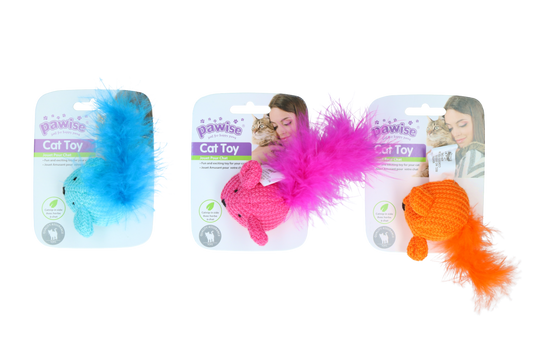 Pawise Cat Toy Wool Mouse