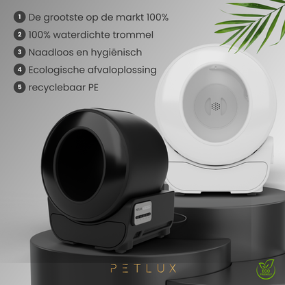 Petlux V3 Automatische Kattenbak Zwart