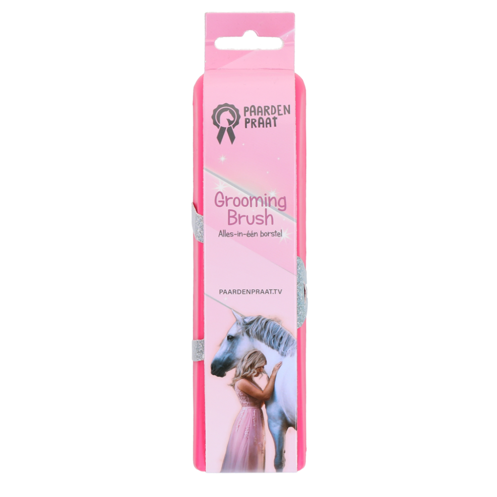 Paardenpraat Grooming Brush Roze M