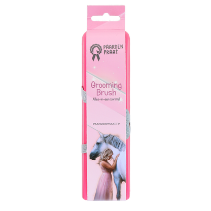 Paardenpraat Grooming Brush Roze M