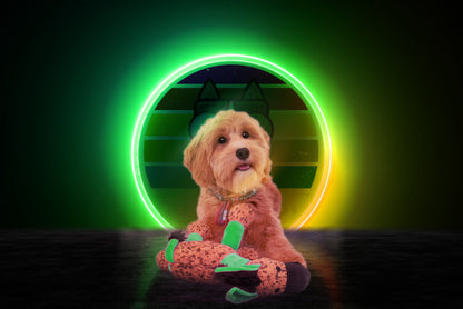 Retrodog Donkey Groen S