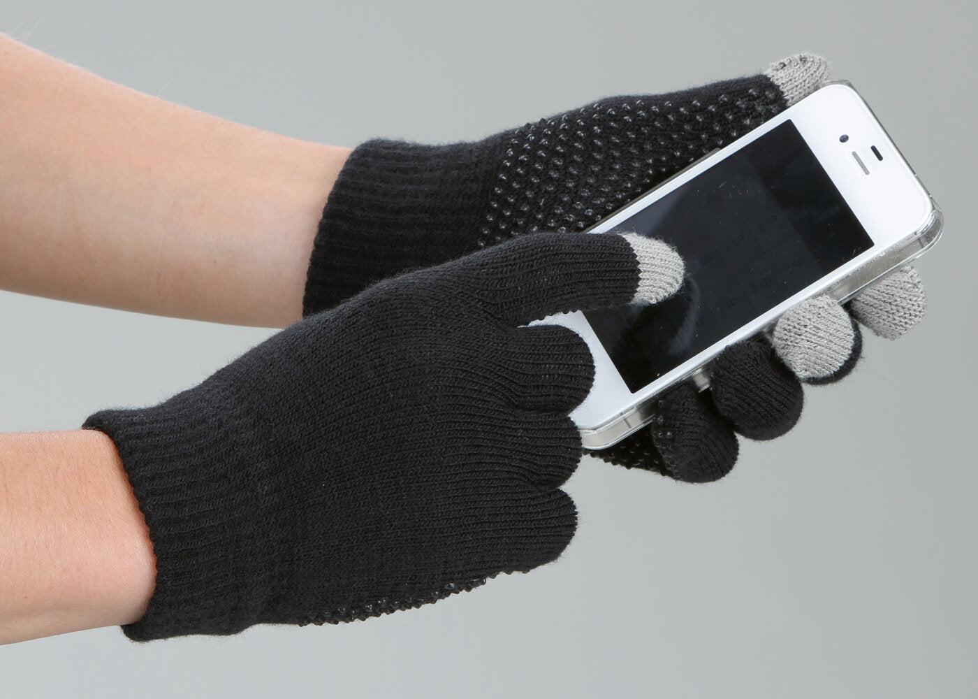 Rijhandschoen Magic Touch zwart 1size4all