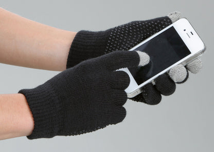 Rijhandschoen Magic Touch zwart 1size4all