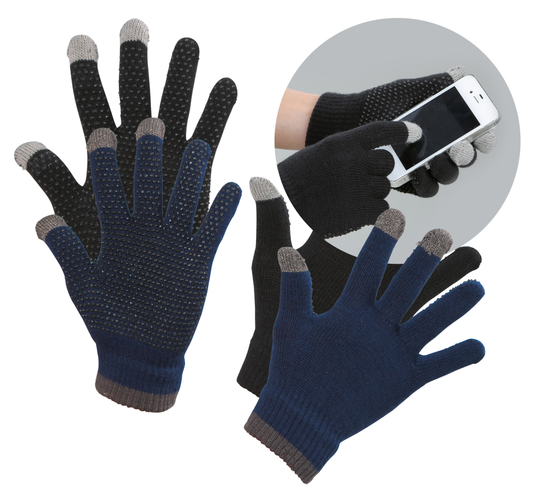 Rijhandschoen Magic Touch zwart 1size4all