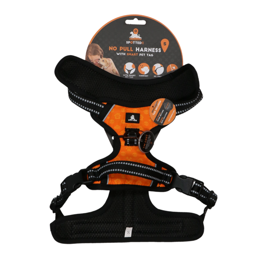 Spotted! Pro No Pull Harnas Oranje S