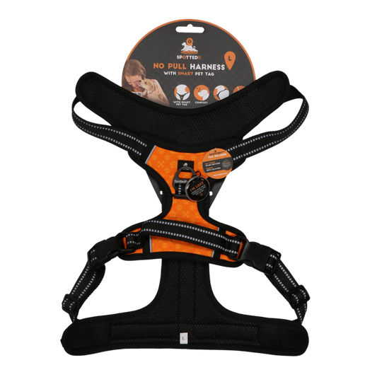 Spotted! Pro No Pull Harnas Oranje L