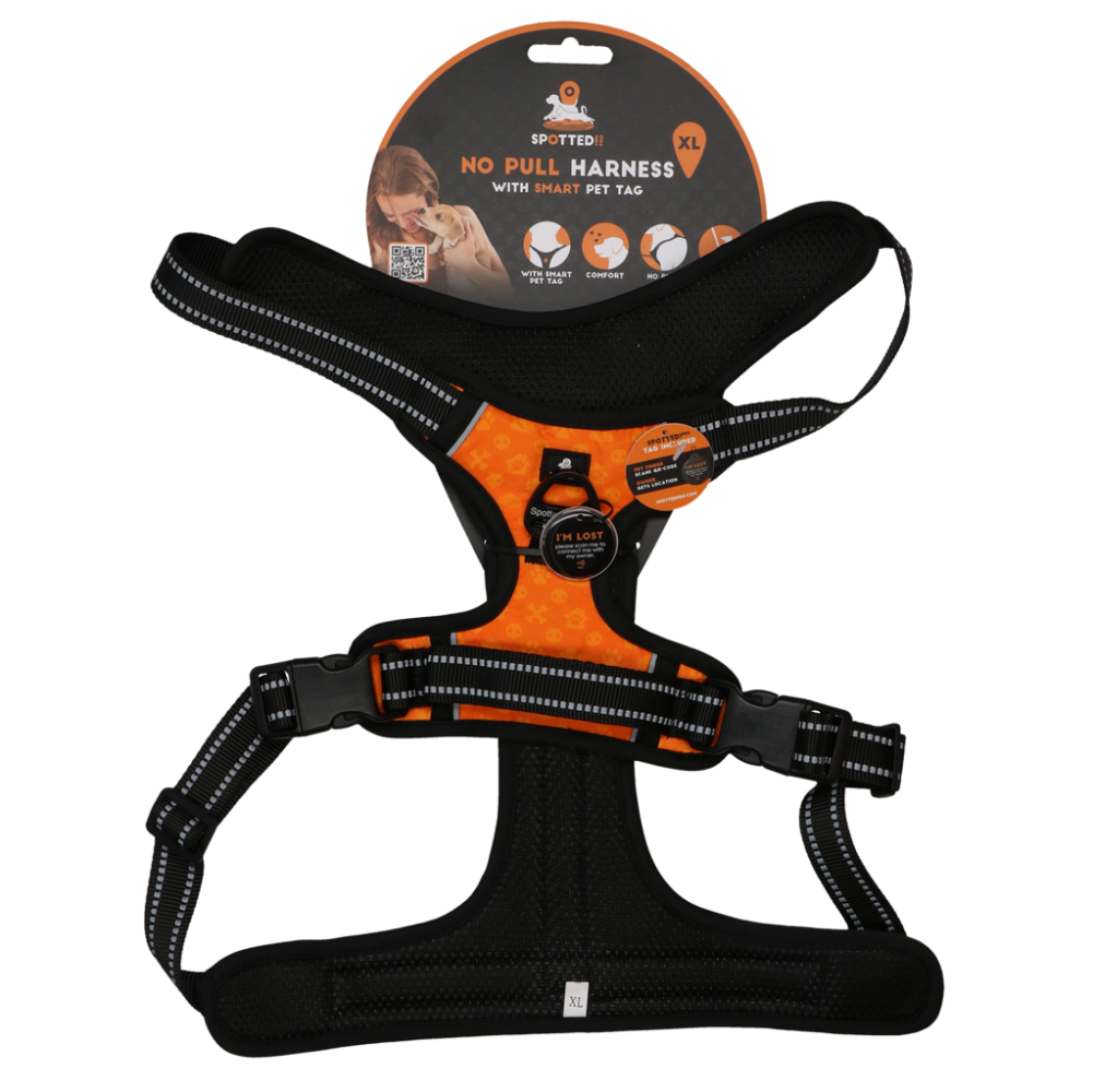 Spotted! Pro No Pull Harnas Oranje XL