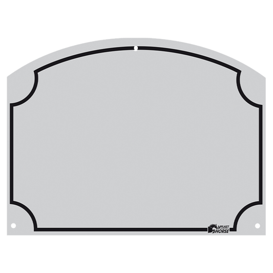 Stal Naamplaatje 70x95 mm