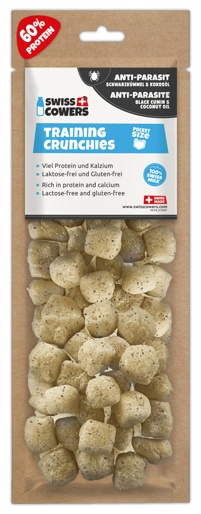 SwissCowers Cheese Crunchies Training Anti-Parasite (30 beloningen)