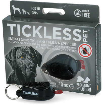 Tickless Pet minimaal 6 maanden bescherming Zwart