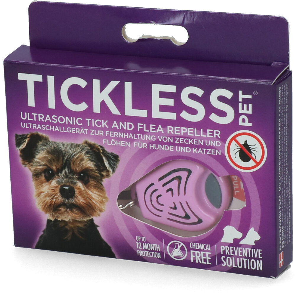 Tickless Pet minimaal 6 maanden bescherming Roze