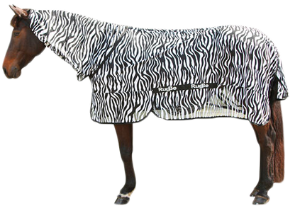 Vliegdeken Zebra incl. nekdeel 195cm