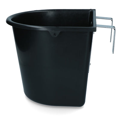 Voerbak 15 l met ophang Zwart