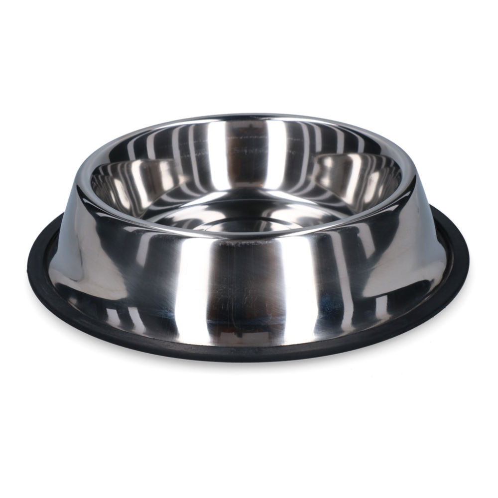 Voer of drinkbak RVS met antislip 1,80ltr Ø 29cm