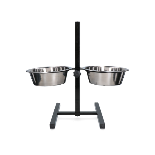 Voer en drinkbak RVS T-standaard 2,80ltr Ø 25cm