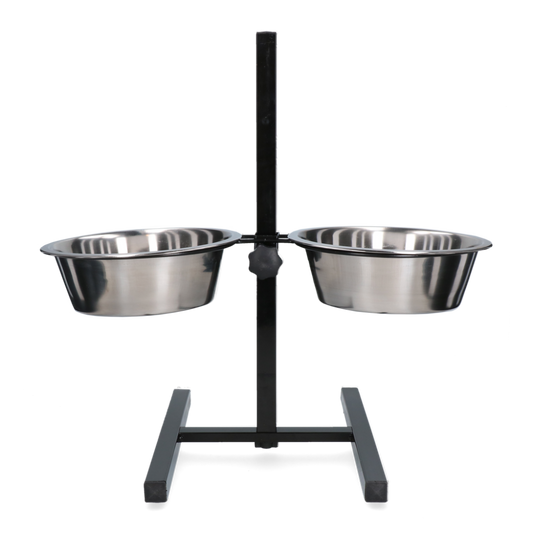 Voer en drinkbak RVS T-standaard 4,00ltr Ø 28cm