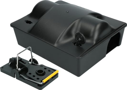 Voerdoos Rat Dual Bait incl. rattenklem en sleutel