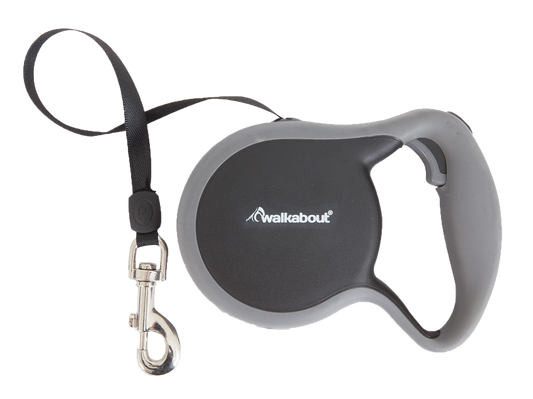 Walkabout Retractable Leash Zwart XS