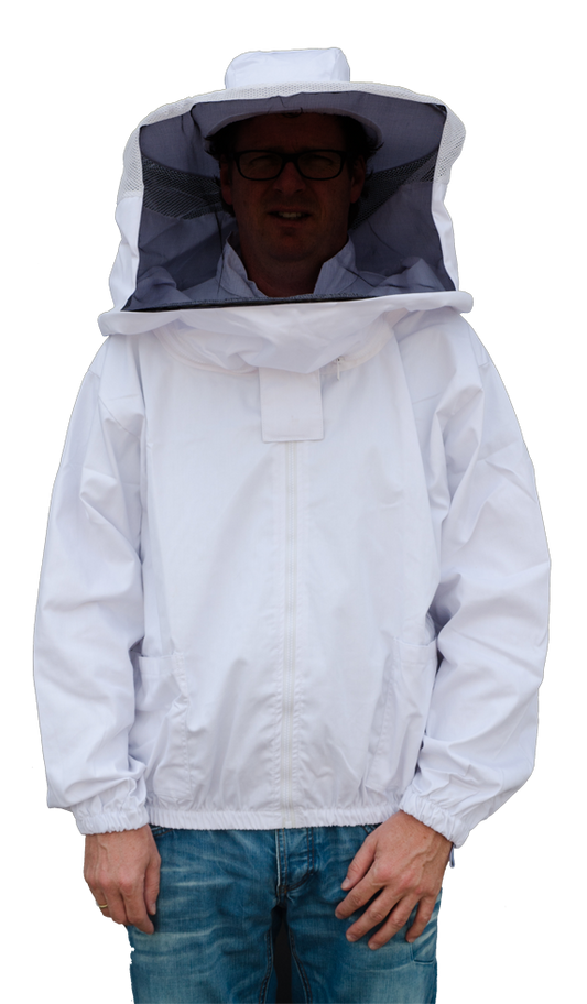 Wespen-Imkerjas met hor.+vert. rits maat XL