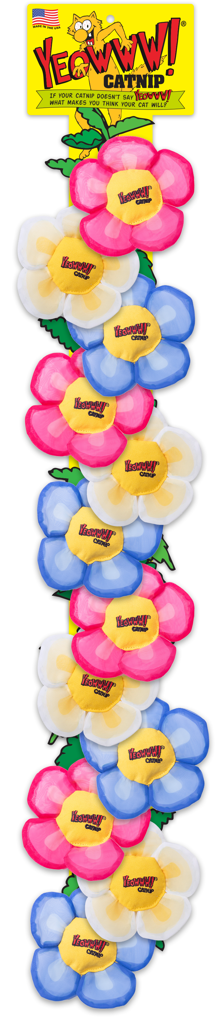 Yeowww! Display Strip Daisy's Flower Top 12 st.