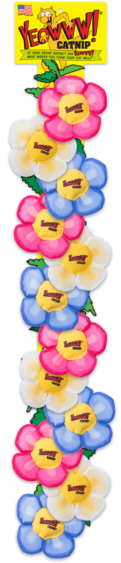 Yeowww! Display Strip Daisy's Flower Top 12 st.