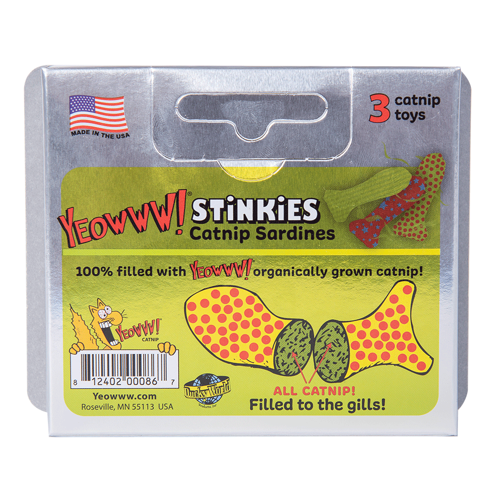 Yeowww! Stinkies Catnip Sardines Trio